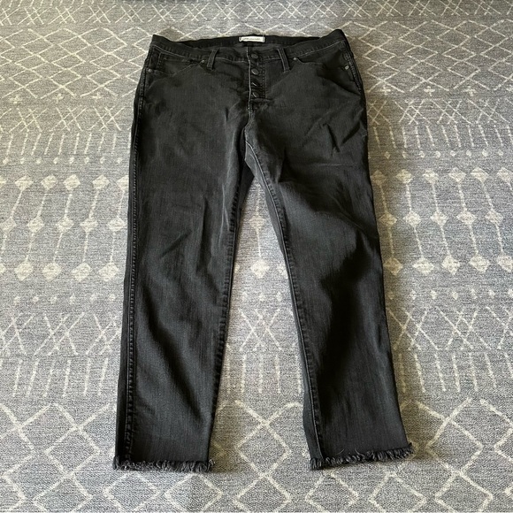 Madewell Petite 10" High-Rise Skinny Jeans in Berkeley Black Button Edition 33P - Picture 1 of 13